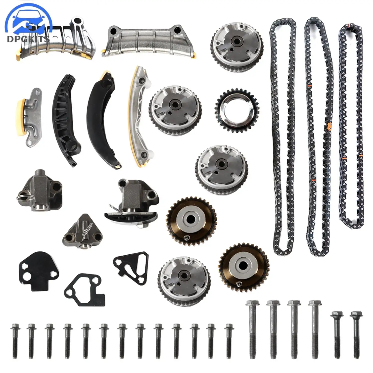 

DPGKITS 19X Brand New Timing Chain Kit For Chevy Impala Malibu GMC Cadillac Pontiac Buick Car Accessories 9-0753SVVT 12603745