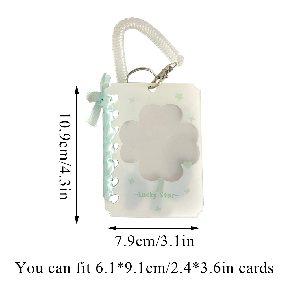 Ins Creative Ballet Style Card Set, Sweet Korean Style Idol Photocard Holder, Bow Ribbon Card Cover, Protector Case, Card Cover