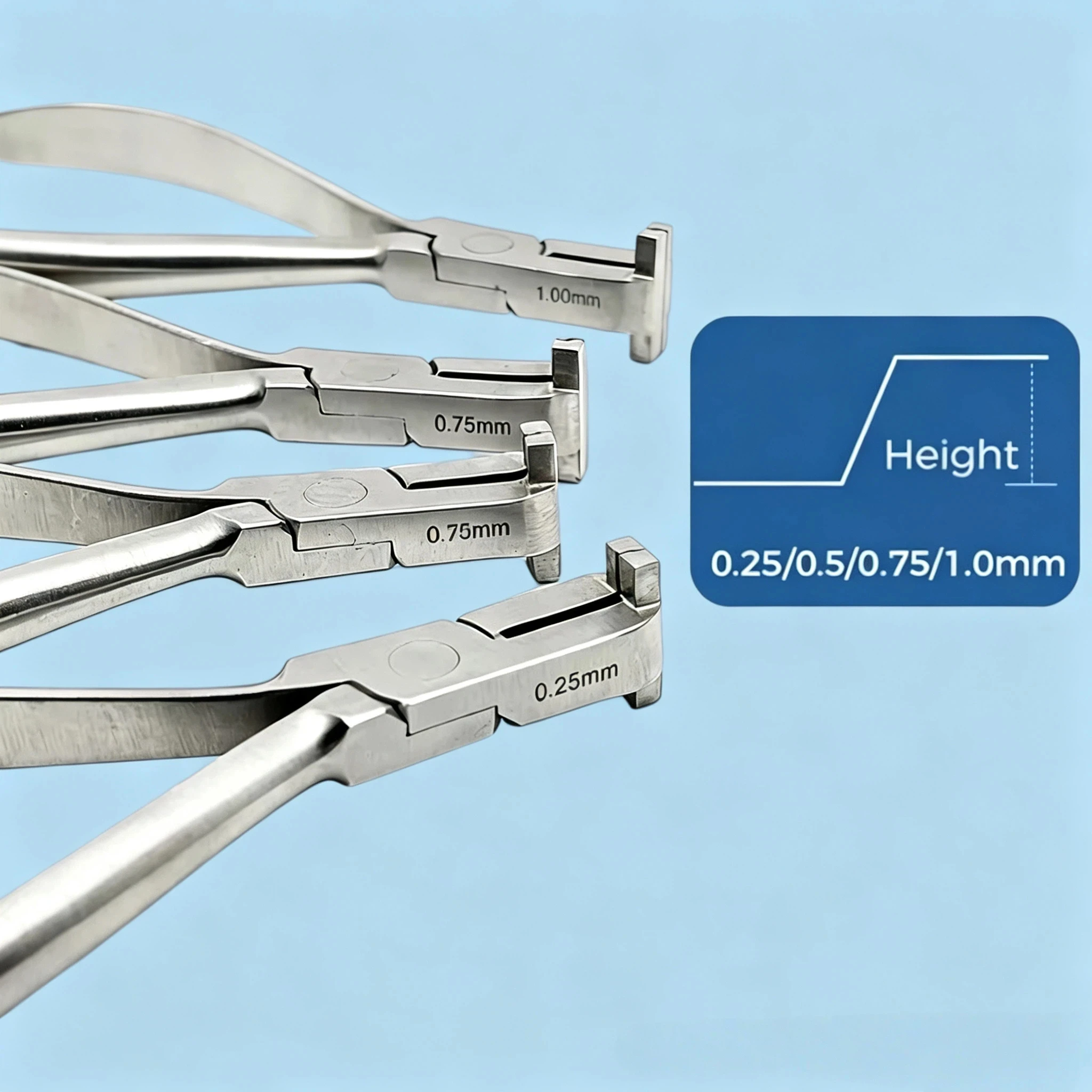 Dental Orthodontic Archwire Step Forming Pliers Stainless Steel Precision Wire Bending Instrument for Braces Treatment