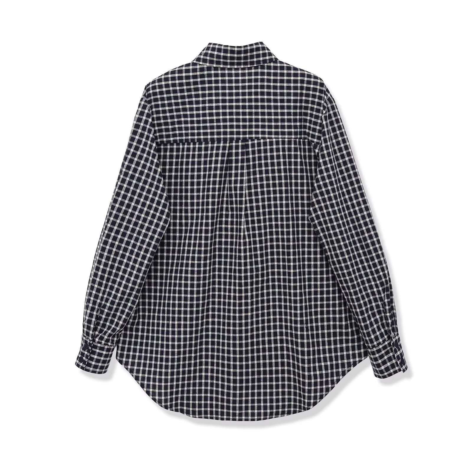2026 New Summer Fashion Design Checkered Scarf Shirt Retro Cape style Loose Checkered Shirt