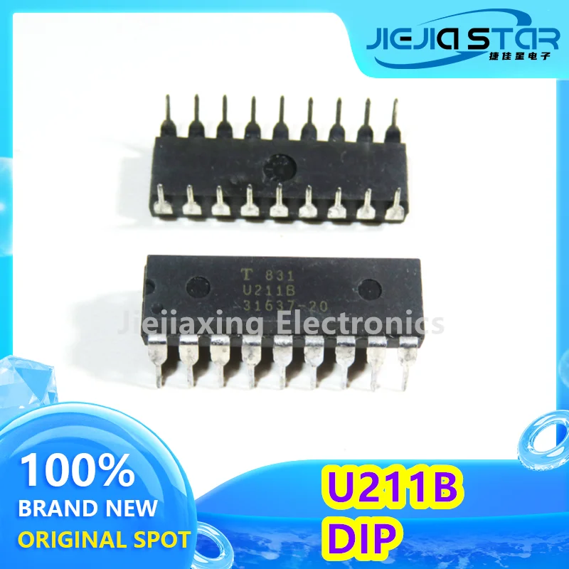 (1/5 peça) U211B2 U211B DIP-18 Circuito de controle de fase IC chip 100% novo e original Eletrônica