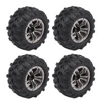 4Pcs 80mm Wheel Tire Tyre for Xinlehong Q901 Q902 Q903 9130 9136 9137 9138 Hosim 1/16 RC Car Upgrade Parts,1