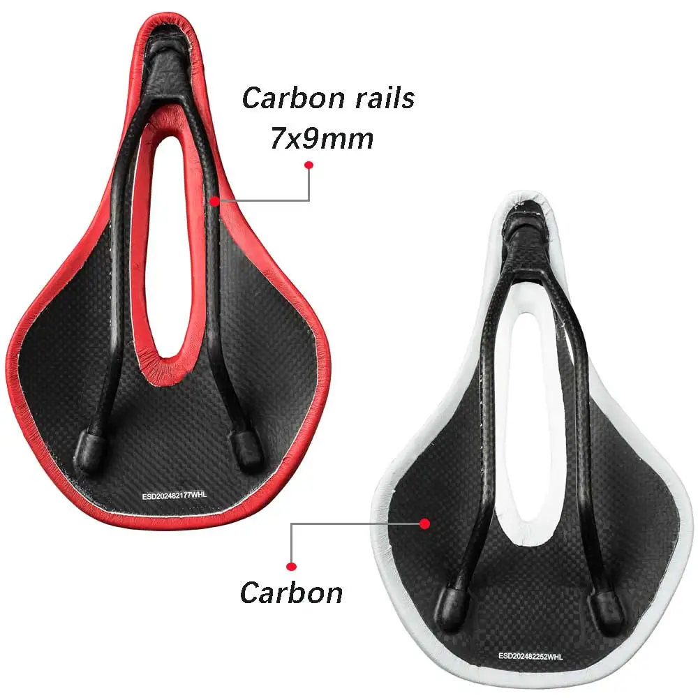 Elitaone Fahrradsattel 240x143mm/155mm Rennrad MTB Bike Carbon-Sättel 31A Ultraleicht 120g Rot Weiß Schwarz Optional – Detail 3
