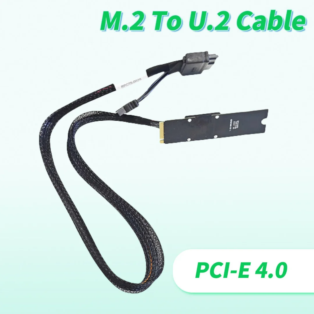 

2025 NEW Original M.2 To U2 New NVME SSD Adapter Cable U.2 To 8639 Genuine P5800X Support PCI-E4.0 Length 55CM/80CM