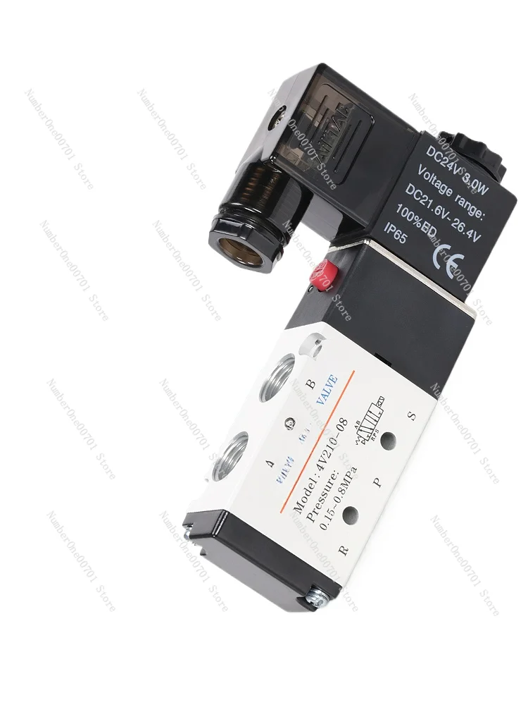 Pneumatic Electromagnetic 4 V210-08 Reversing Valve 220V Coil Control Valve 24V Electronic Valve 12V