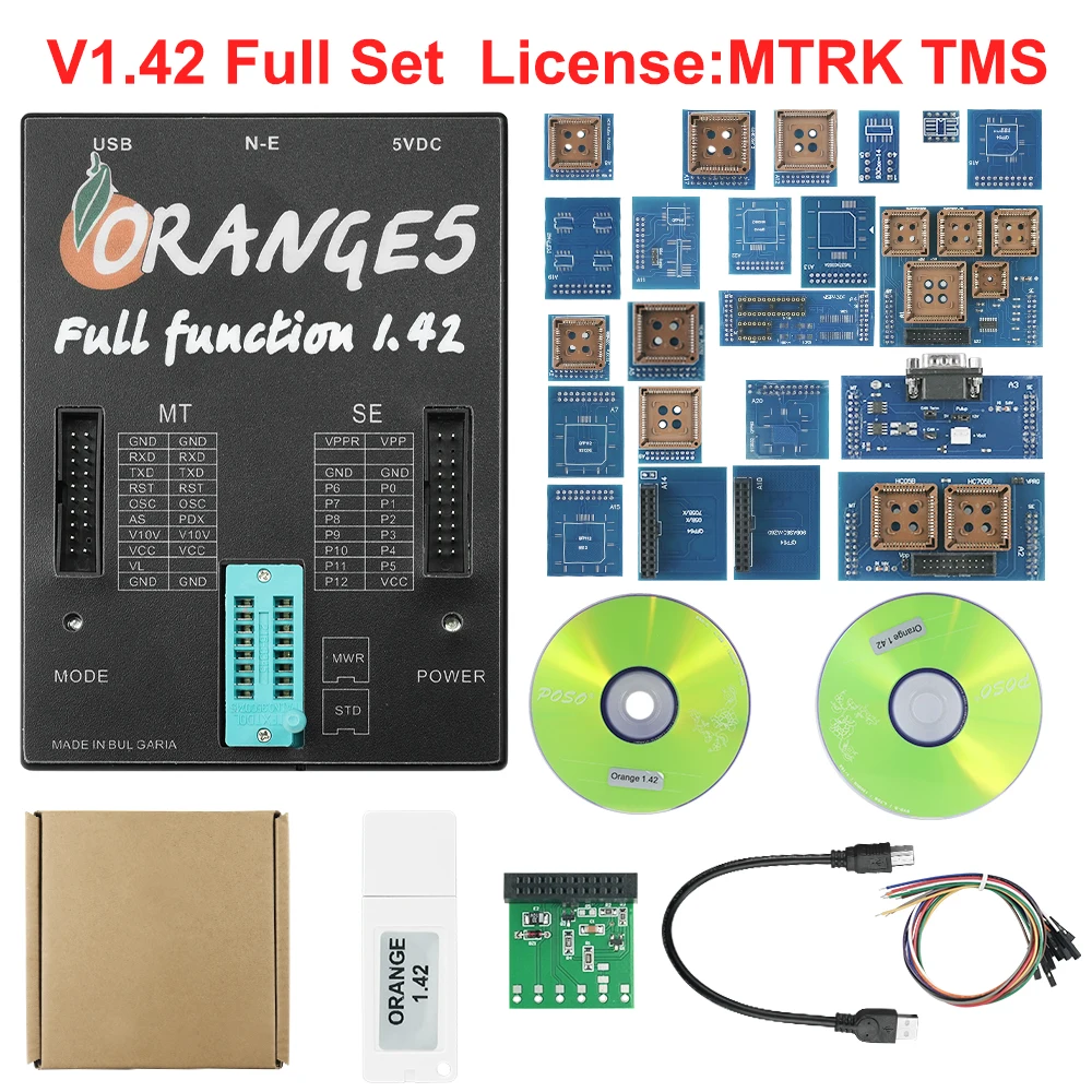 Newest Orange5 1.42 ECU Programmer for Toyota for Suzuki for Hyundai Adds More Ecu Mcu List Program VS Orange 5 Super Pro V1.38