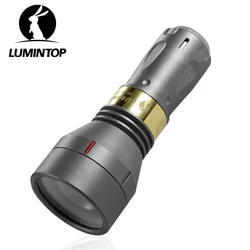 EDC LEP Titanium Sandblast Outdoor Camping Lantern Rechargeable Lamp High Power LED Flashlight 18350/18650 Battery Torch THOR 2