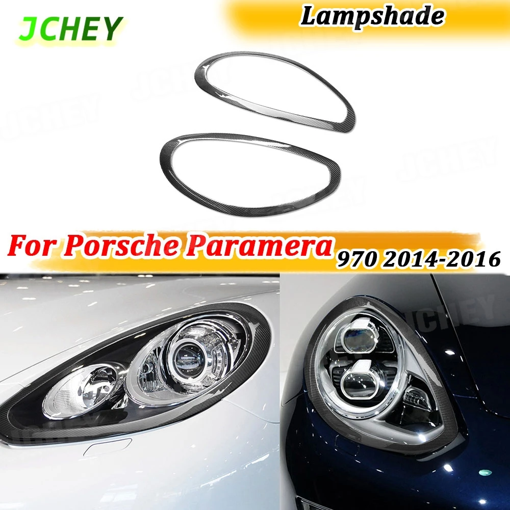 

Накладки на фары JCHEY из карбона для Porsche Panamera 970 2014-2016, декоративные накладки на брови фар