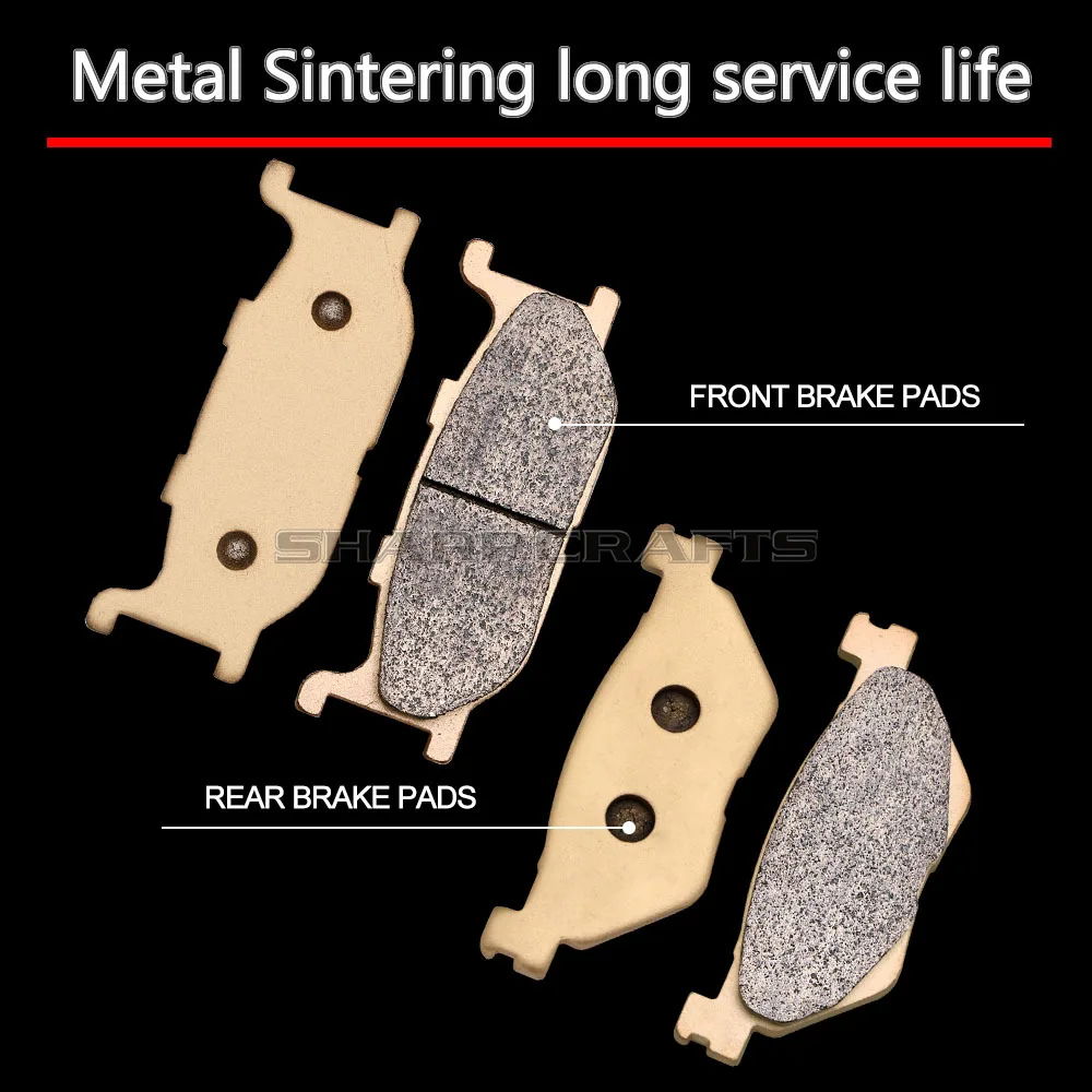 For YAMAHA XP500 XP 500 T-Max 500 Tmax500 2001 2002 2003 Motorcycle Metal Copper-Based Front or Rear Brake Pads Kits