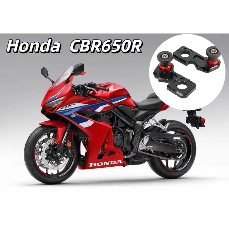 

For Honda CBR650R CB650R 2019-2025 CB650F CBR650F 2014-2023 Rear Wheel Fork Axle Chain Adjustment Frame Swingarm Spools Sliders