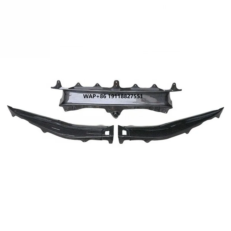 

OEM Style Carbon Fiber Front Bumper Lip Spoiler for 296 GTB Protection Guard Air Deflector Accessories