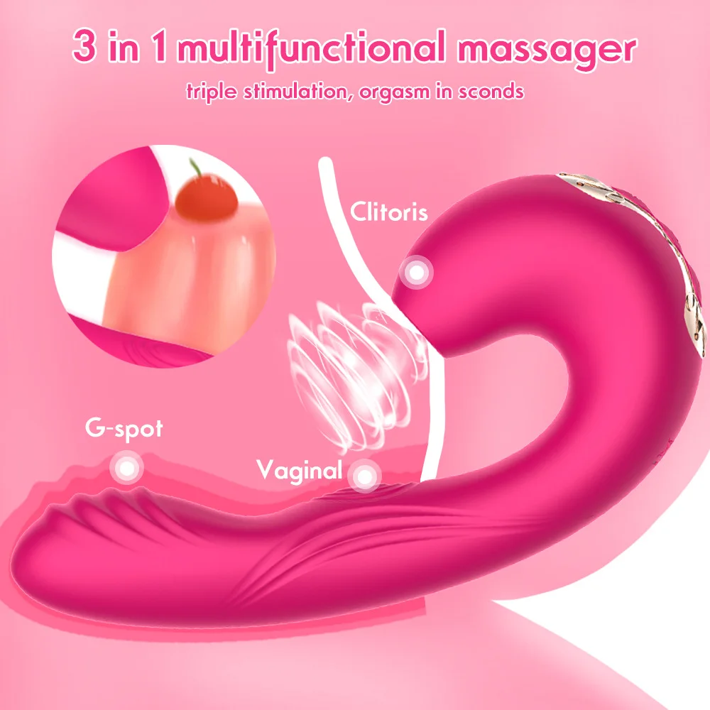 2in1 Air Pulsing Vibrator Sucking G Spot Vibrating Clitoral Vibrators for Unique Stimulation Adult Sex Toys Women Dildo 18 Real