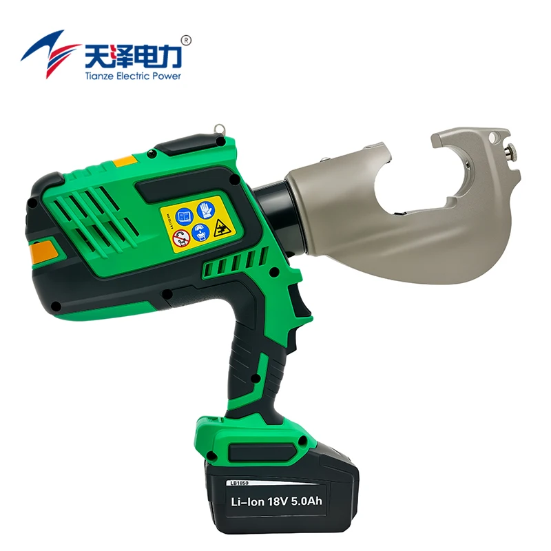 Tianze Electric Power 400mm 13T Battery Operated Cable Crimper Electric Hydraulic Tool Alloy Steel 70MPa For Copper Connector