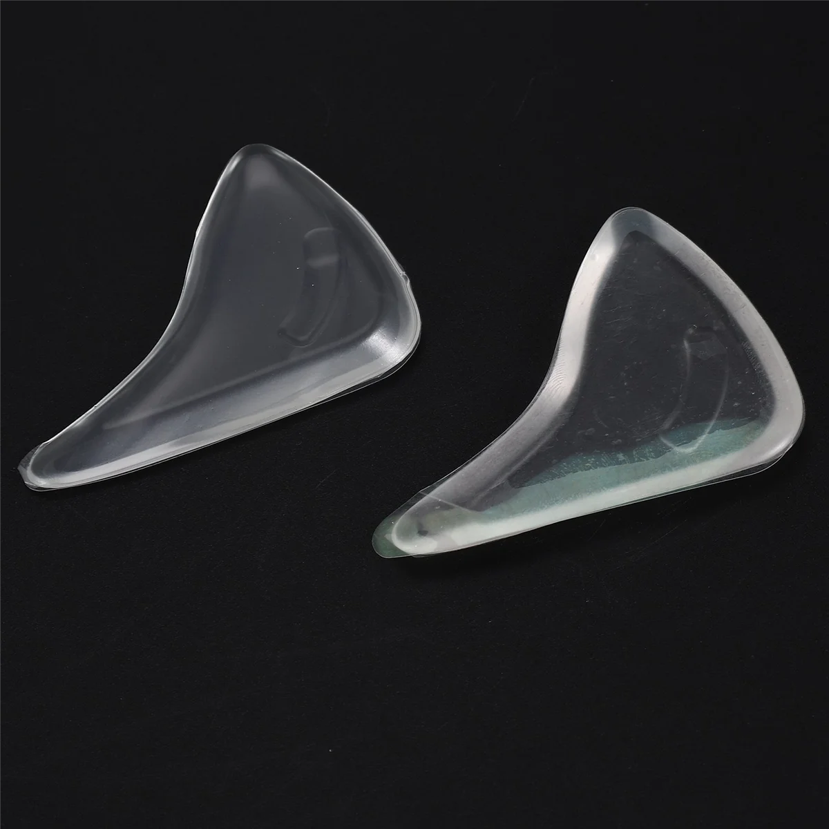 NN89R 1 par de palmilhas de gel para sapatos pontiagudos/sapatos muito grandes --- transparente