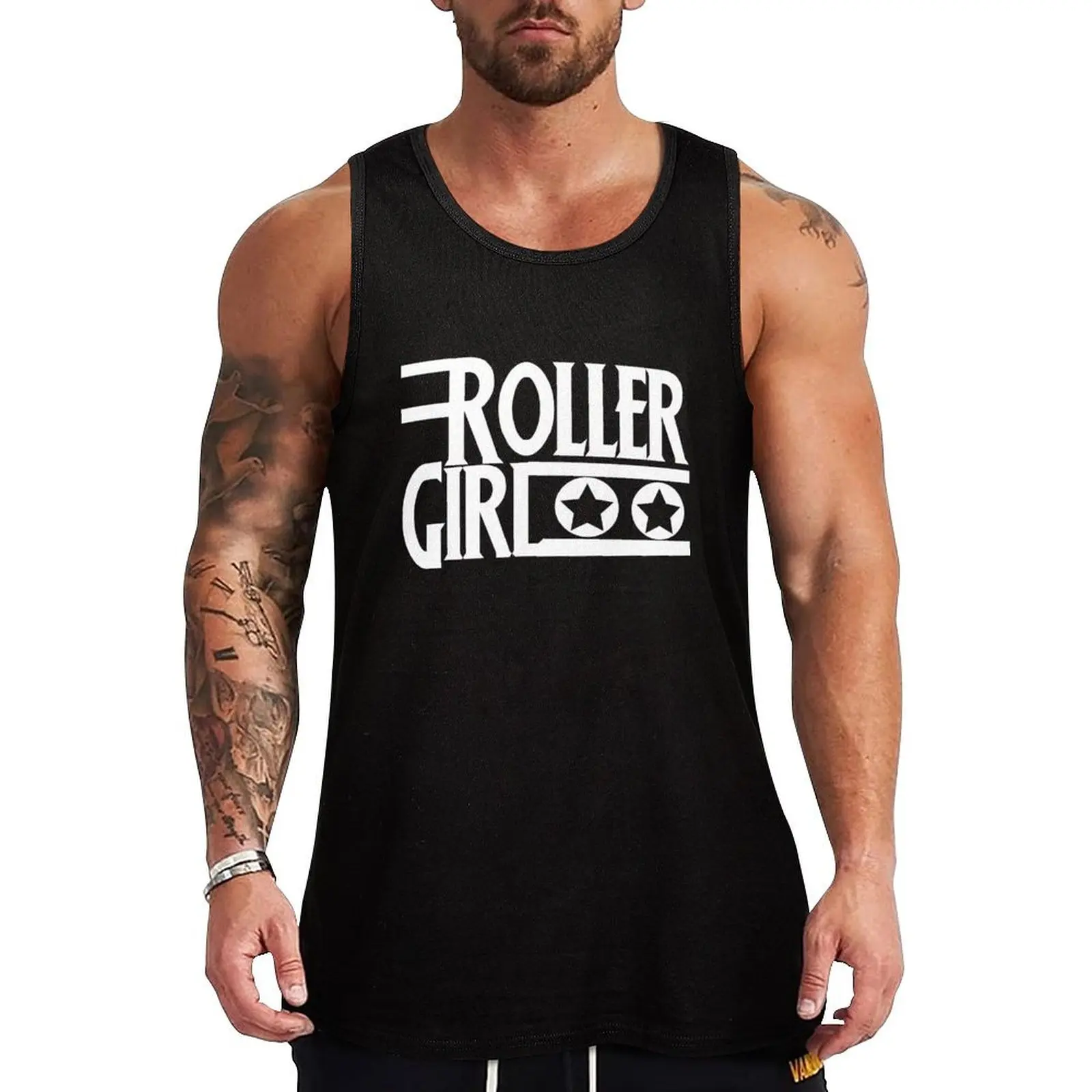 Camiseta sin mangas Roller Derby Girl, camiseta informal de fin de semana, holgada, sin mangas, ligera
