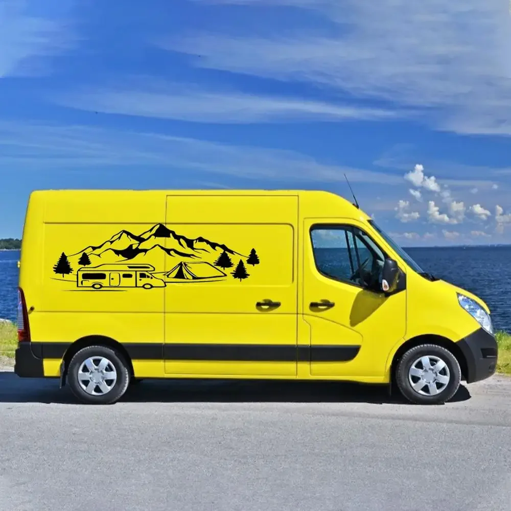 

Для внедорожника Off-road RV Camper JDM VAN креативные деревья горы автомобильные наклейки графические виниловые наклейки KK водостойкий солнцезащитный крем для укладки
