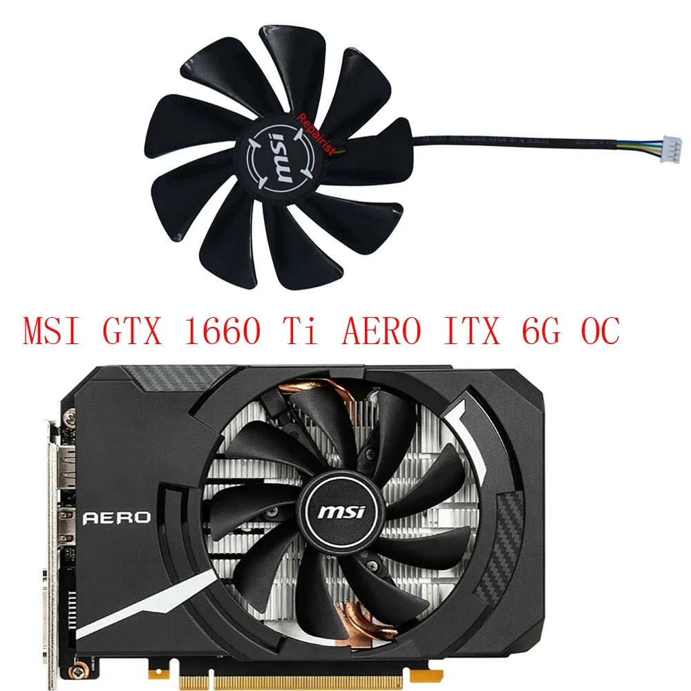 Вентиляторы для видеокарт, охлаждение видеокарт, 95 мм, Φ, для MSI RTX 2060 6G AERO ITX, для MSI RTX2070 AERO ITX 8G