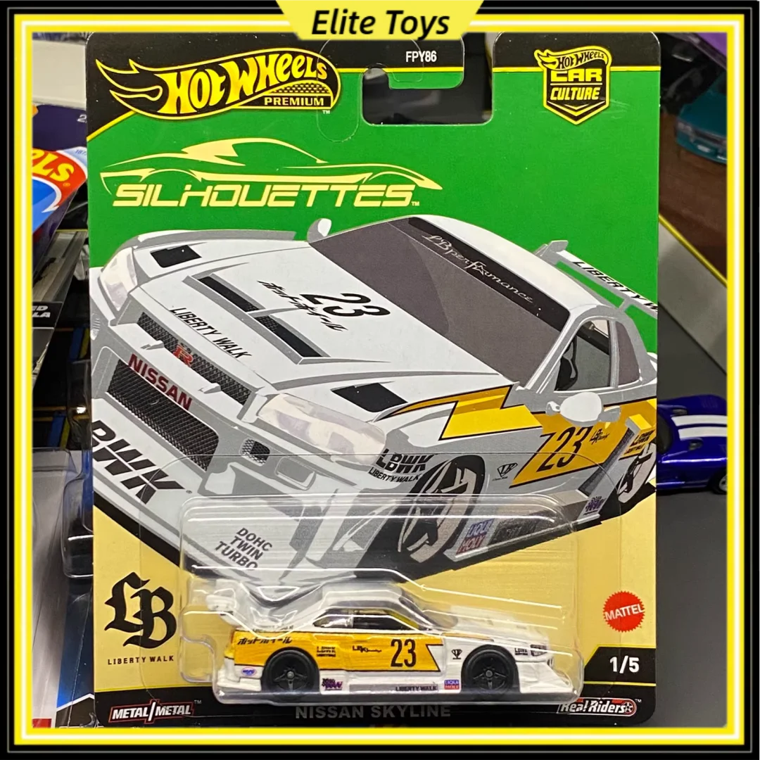 

Hot Wheels Premium LB-ER34 Super SilHouette Nissan Skyline Car Culture Mattel 1:64 Diecast Car Model Alloy Collectible Toy Gift