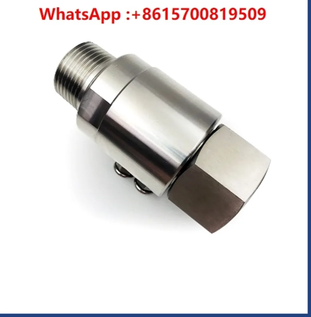 

304 stainless steel high pressure 350KG through rotary joint protection construction machinery Hydraulic 360 degree rotary