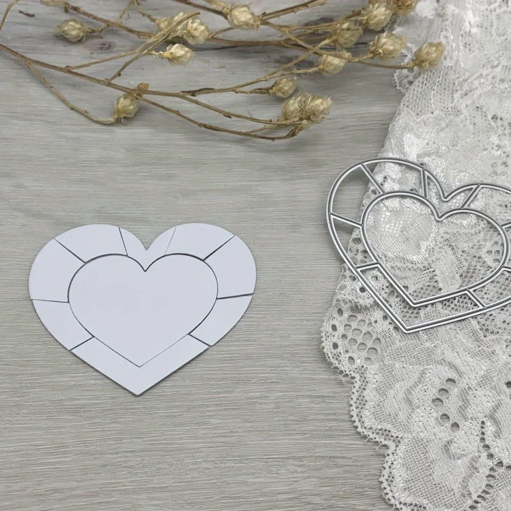 

1pcs metal cutting dies cut die mold heart decoration Scrapbook paper craft blade punch stencils dies