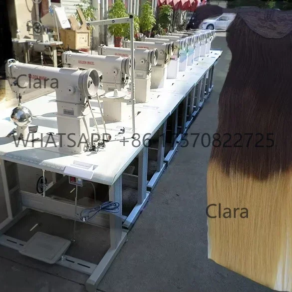Hot Sale Industrial Human Hair Wig Making Machinery Making Hair Machine Wig Single    Roller High Head Industrial Doll Hair