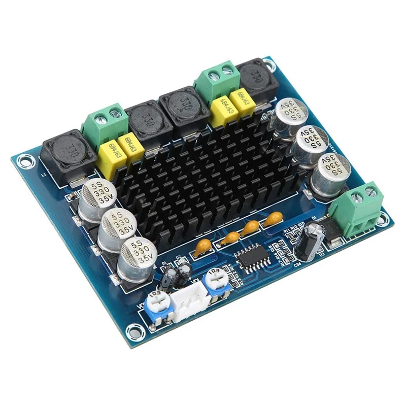 Плата цифрового усилителя XH‑ M543 2X120W, 2-канальный модуль стерео усилителя мощности