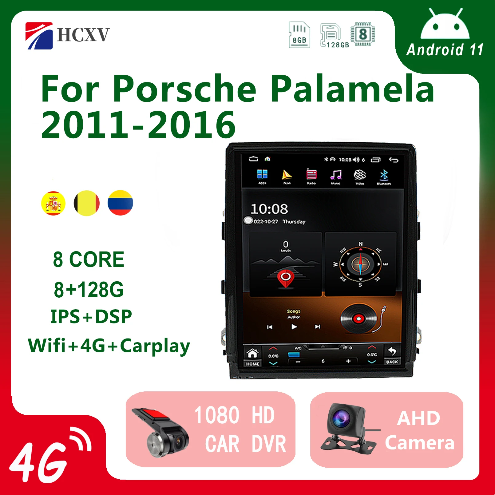 Qualcomm For Panamera Car GPS Navigation For Porsche Palamela 2011-2016 Android Unit Multimedia Player Touch Stereo Screen