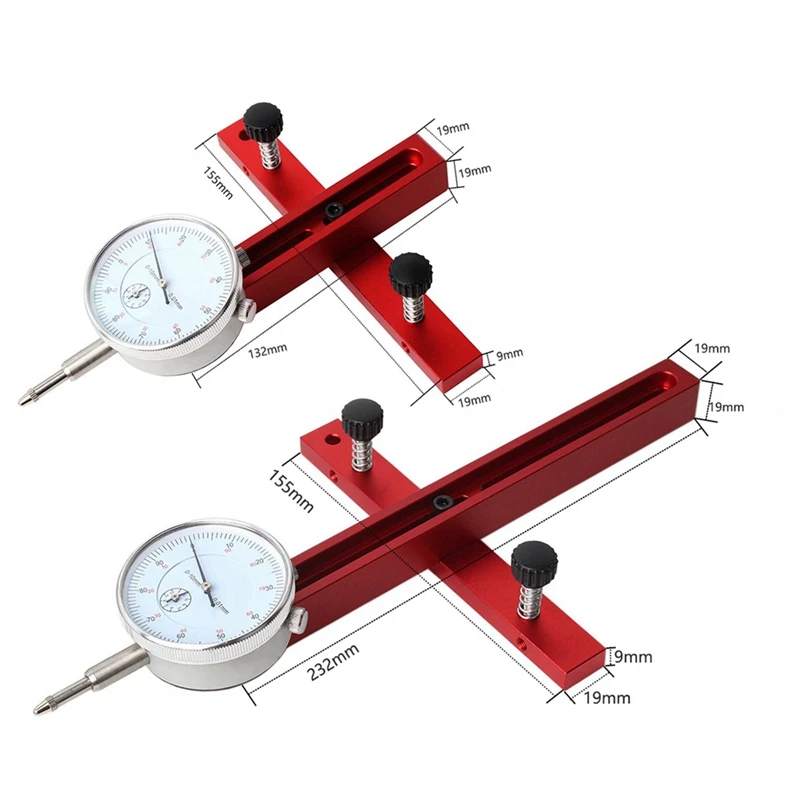 Krótka piła stołowa Wskaźnik zegarowy Korektor równoległyzm Korekcja brzeszczotu piły stołowej do piły Trwały