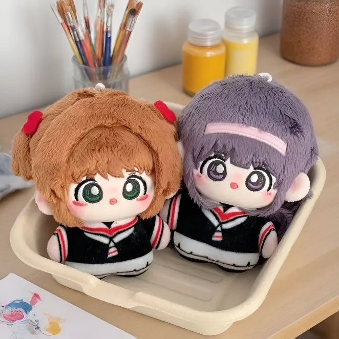 Peluche Anime Kinomoto Sakura Da 10 Cm, Ciondolo Bambola Di Peluche Tomoyo Daidouji, Giocattolo, Regalo Di Compleanno E Natale-image