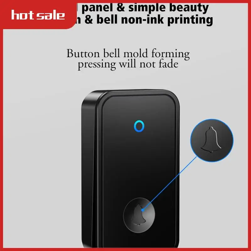 

1Set Self Powered Waterproof Wireless Doorbell Night Light Home Cordless Door Bell EU Plug
