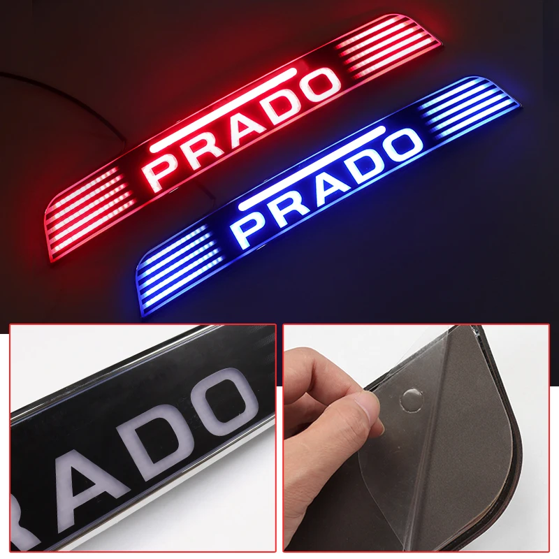 For Toyota Land Cruiser Prado 150 Lc150 2010-2022 Upgraded Exterior Accessories, Decorative Spare Tire Cover Dynamic LED Light