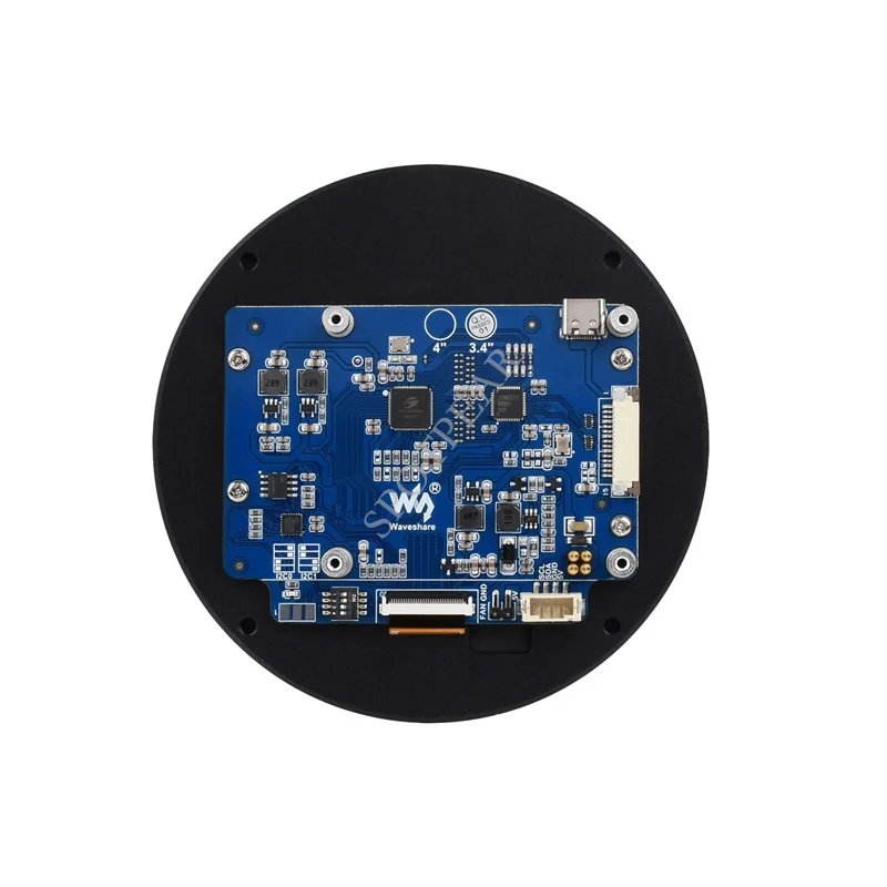 Picture 6: Raspberry Pi 3.4inch MIPI DSI Round IPS LCD Display Capacitive Touch Screen 800 × 800 for Pi 4B/3B+