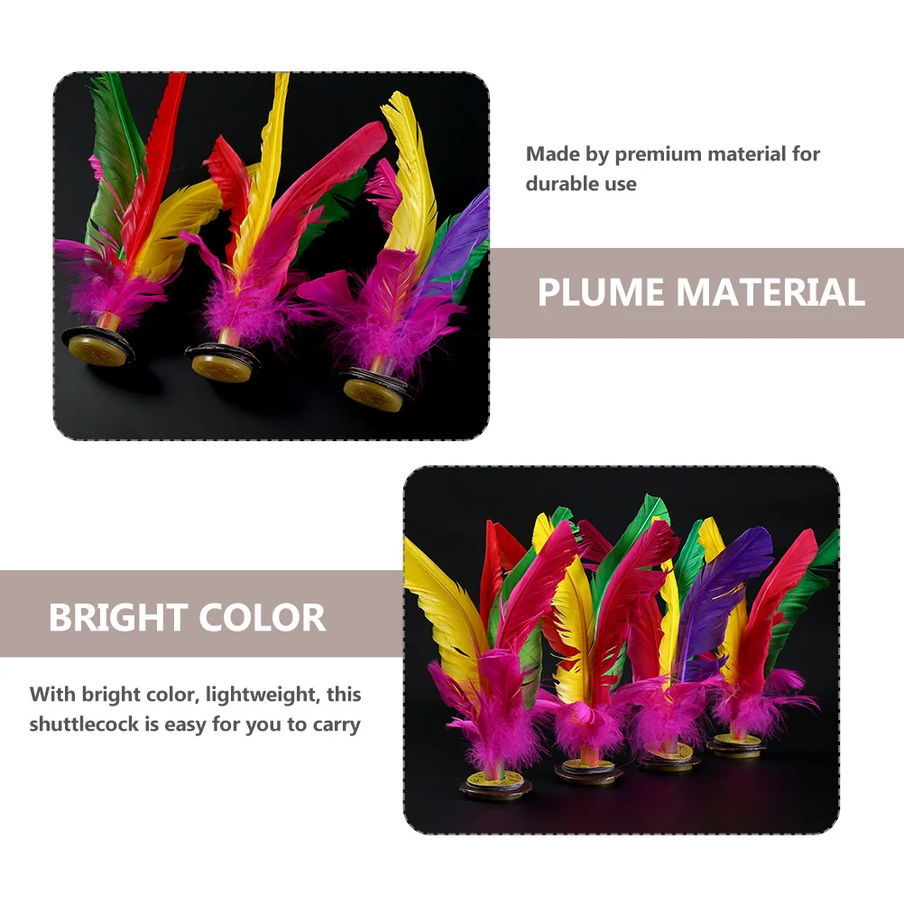 6 pçs peteca crianças brinquedos esportivos crianças brinquedo jianzi jogo pé estudante chinês tradicional