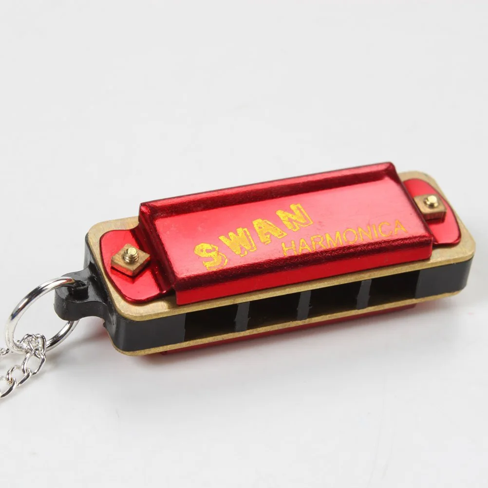 Mini Harmonica 4 Hole 8 Tone Chromatic Scale Musical Instrument Swan Kids Child Student