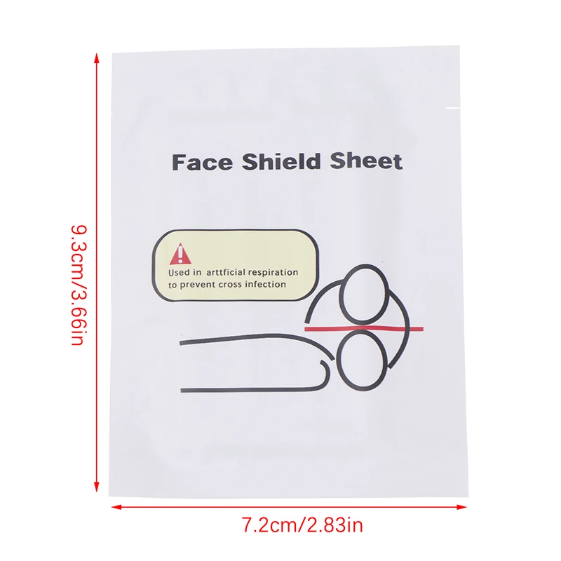 New 5Pcs Portable Disposable First Aid Masks Breathing Mask Medical CPR Resuscitator Rescue Mouth Breath One-Way Valve Tools