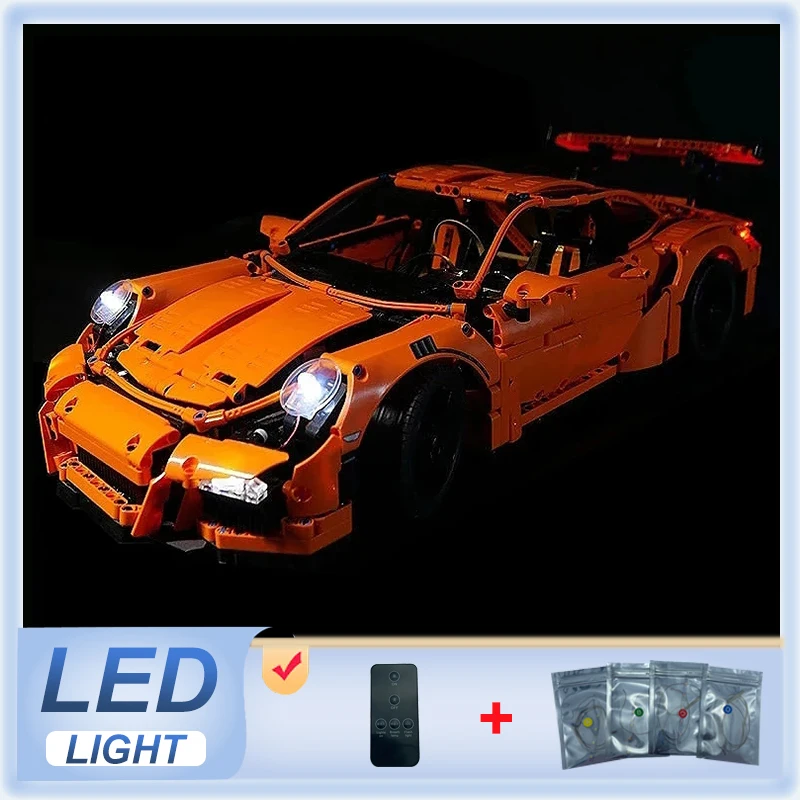 DIY RC LED Light Kit For LEGO 42056 Technical Sports Car   (Only LED Light,Without Blocks Model)