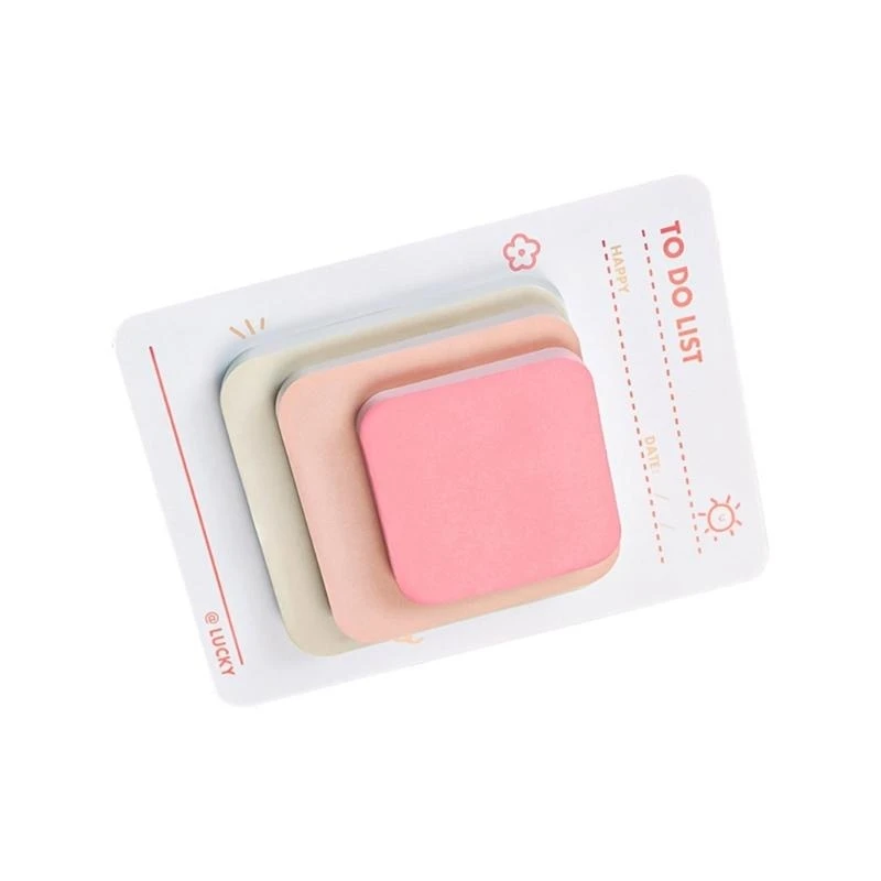 Estético note pegajoso note memorandos adoráveis ​​notas pegajosas material escritório escolar