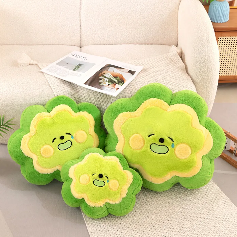 New 2025 Hot Popular Cute Plush Toys Balsam Pear Shape Bitter Melon Slice Cartoon Doll Decoration Warm And Healing Children Gift