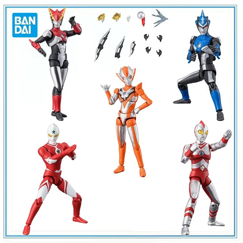 بانداي حقيقية الترامان R/B - الترامان بلو أكوا - بانداي شوكوغان - لعبة الحلوى الترامان 12 مجموعة المرآب ألعاب هدايا شخصيات الحركة