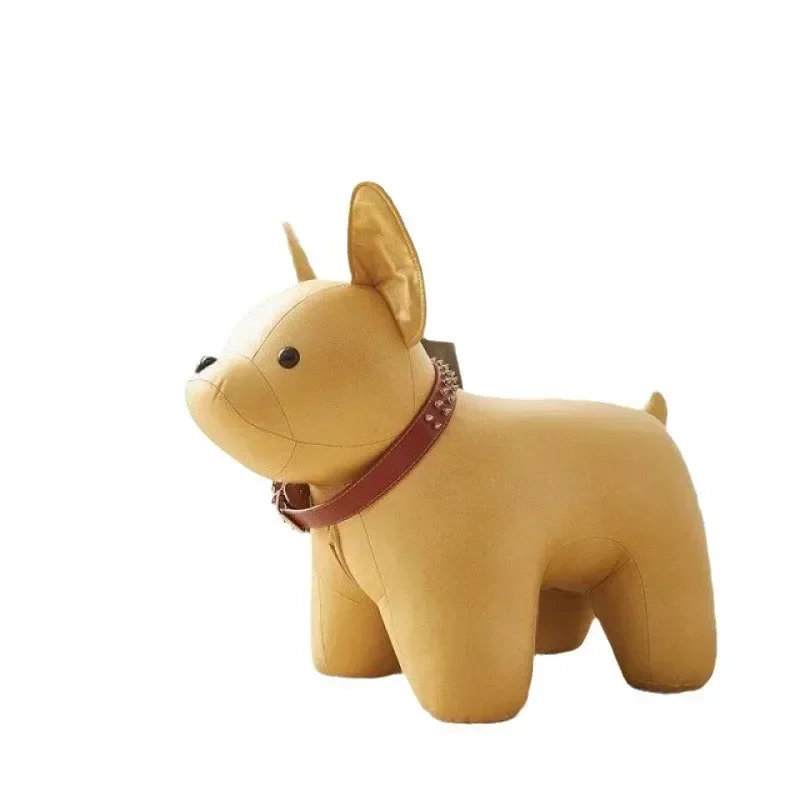 Cartoon Wood Ottoman Stool Animal Stool Changing Shoe Stool Animal Footstool for Living Rooms Bedroom Home Decor Stools