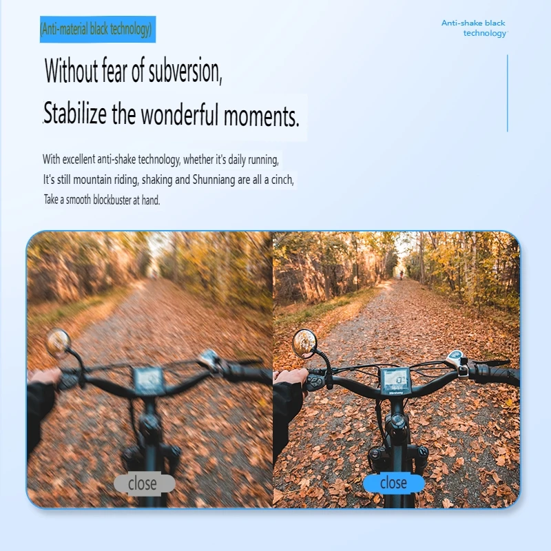 Motocicleta panorâmica Dash Cam, 360 Polegar Action Camera, Montando Camera