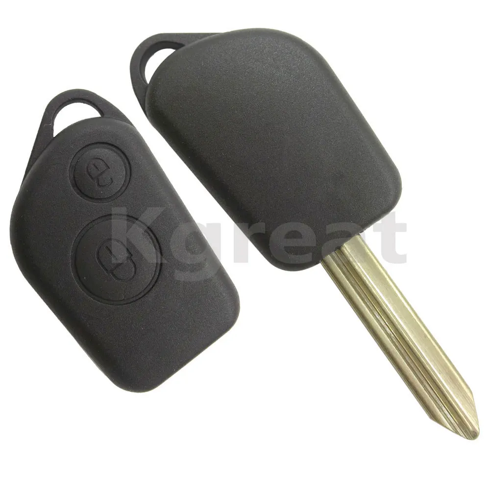 Kgreat 2 pulsanti Remote Car Key Shell Case per Citroen Elysee SX9 Saxo Xsara Picasso Berlingo C2 C3 per Peugeot 106 206 306 205