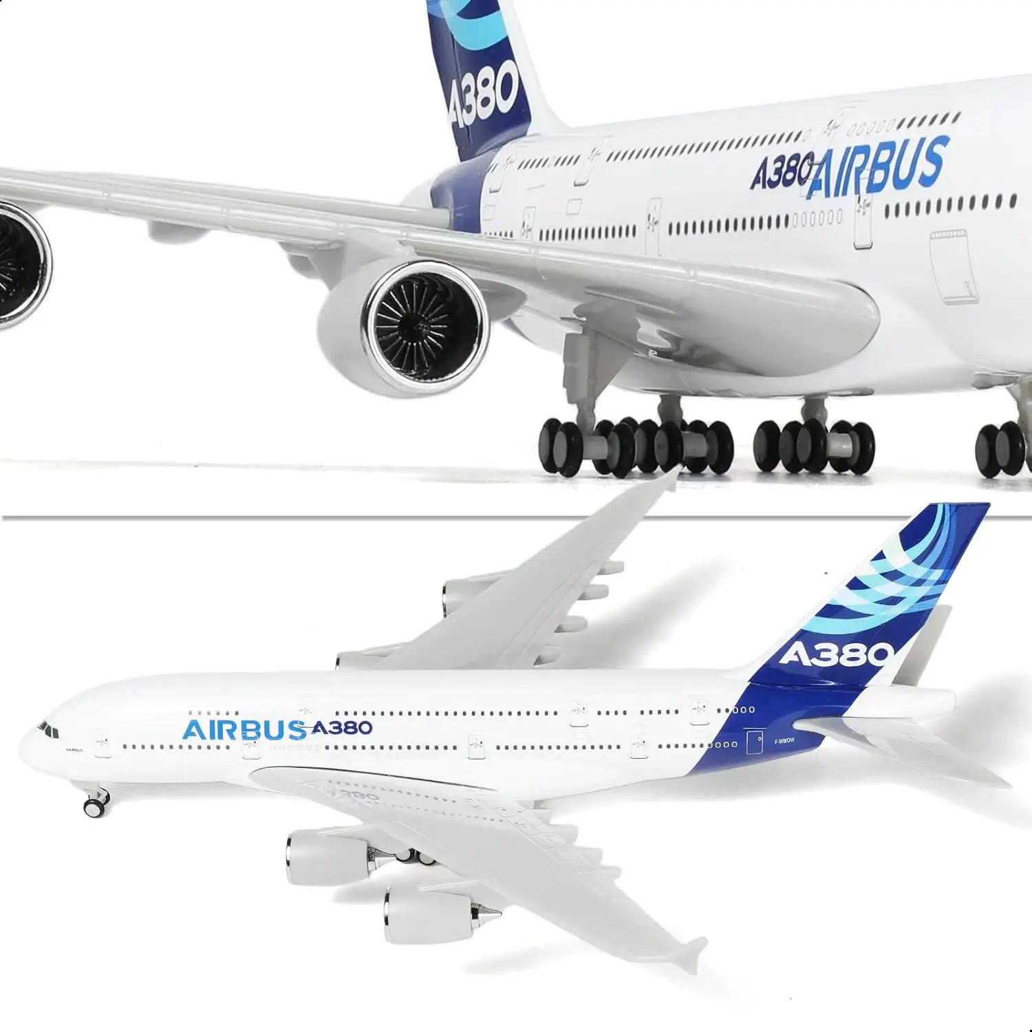 1/240 Scale Toy Model Plane Kit A380 Prototype Airline A380 Aircraft Resin Diecast Airplanes Plane for Collections and Displays view 4