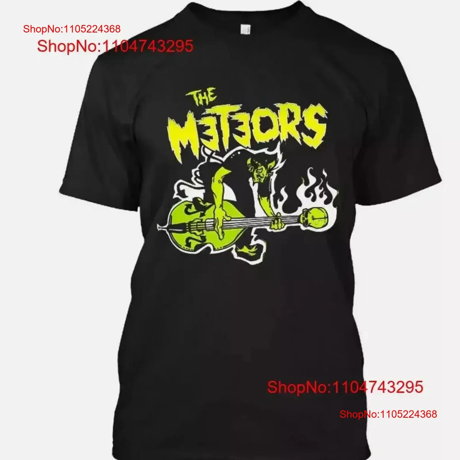 New Popular The Meteors English Psychobilly Music Vintage T Shirt Size S 5XL Washed Stylish designer clothes Slightly vintage