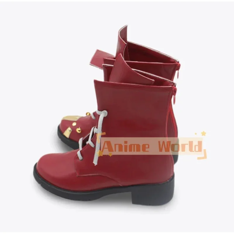 Vi Red Cosplay Shoes Halloween Carnival Boots Custom Made