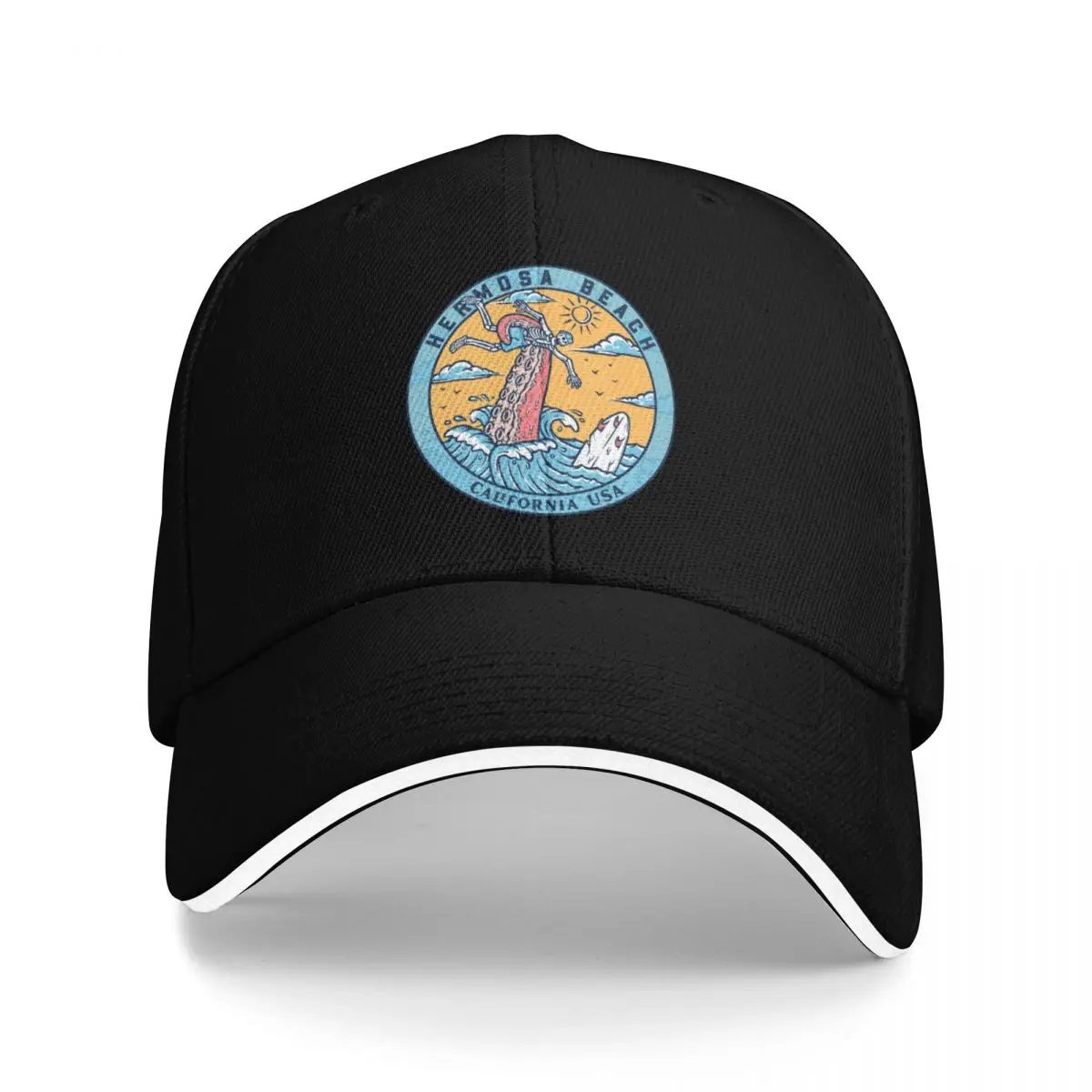 

Hermosa Beach Skeleton Tentacle Baseball Cap dad hat Visor Women's Men's