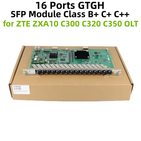 ZTE ZXA10 C300 C320 C350 OLT 용 16pc 클래스 C ++/C +가있는 기존 GTGH GPON OLT 16 포트 서비스 보드