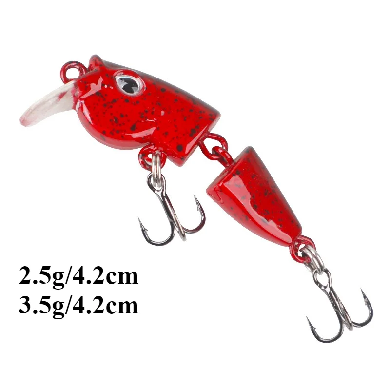 BILLINGS 1pcs Micro 2-Segment Lure 2.5g/3.5g Multi-Segment Full-Water-Column Japanese-Style Stream Minnow Fishing Gear