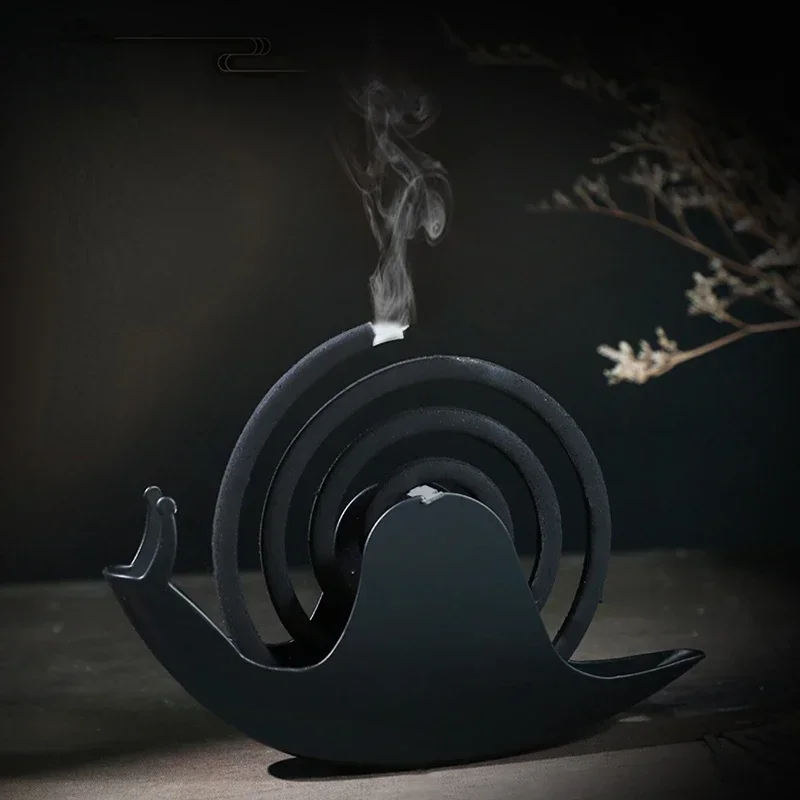 

Creative Mosquito Coil Holder With Tray Nordic Style Spiral Summer Day Iron Mosquito Repellent Incenses Rack Plate Home Decor