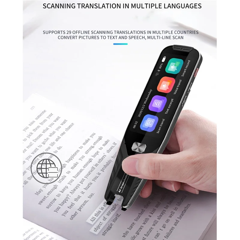 134 Languages Translation Pen Translatorand Reading Pen Instant Text Scanning Reading Translator Pen